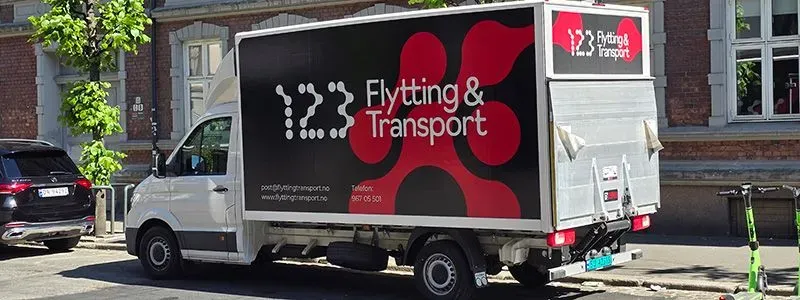 123 Flytting & Transport banner