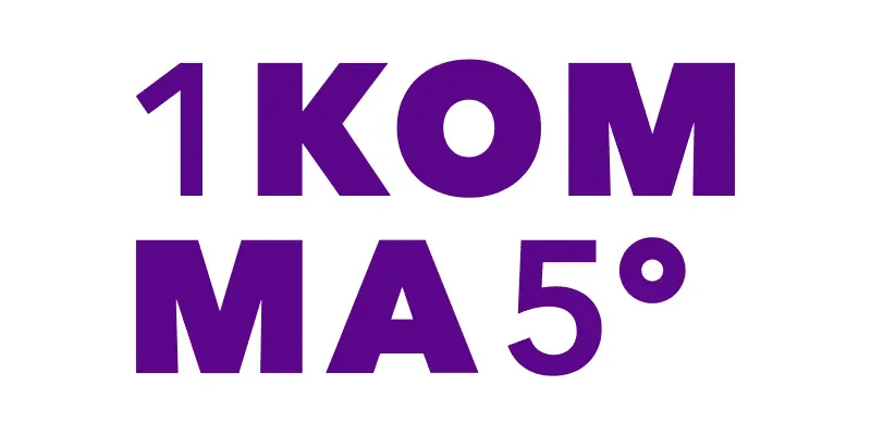 Logotyp för installatören 1Komma5°.