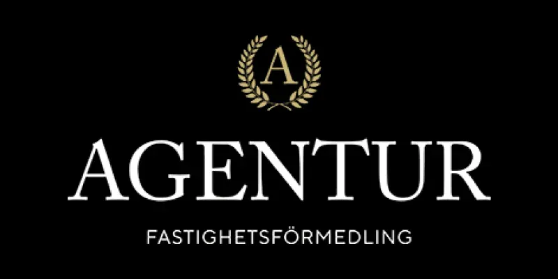 Logotyp från mäklarbyrån Agentur.