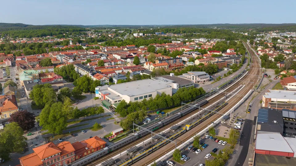 Vy över Alingsås.