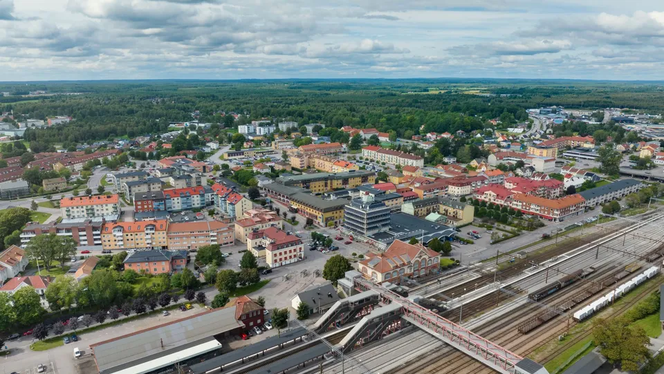 Vy över Alvesta.