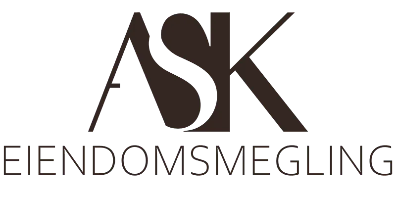 Logo til Ask Eiendomsmegling i svart tekst