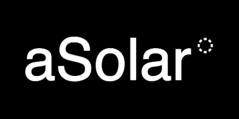 Solcells- och hembatteriföretaget aSolars logotyp.
