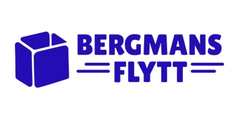 Logotyp för flyttfirman Bergmans Flytt