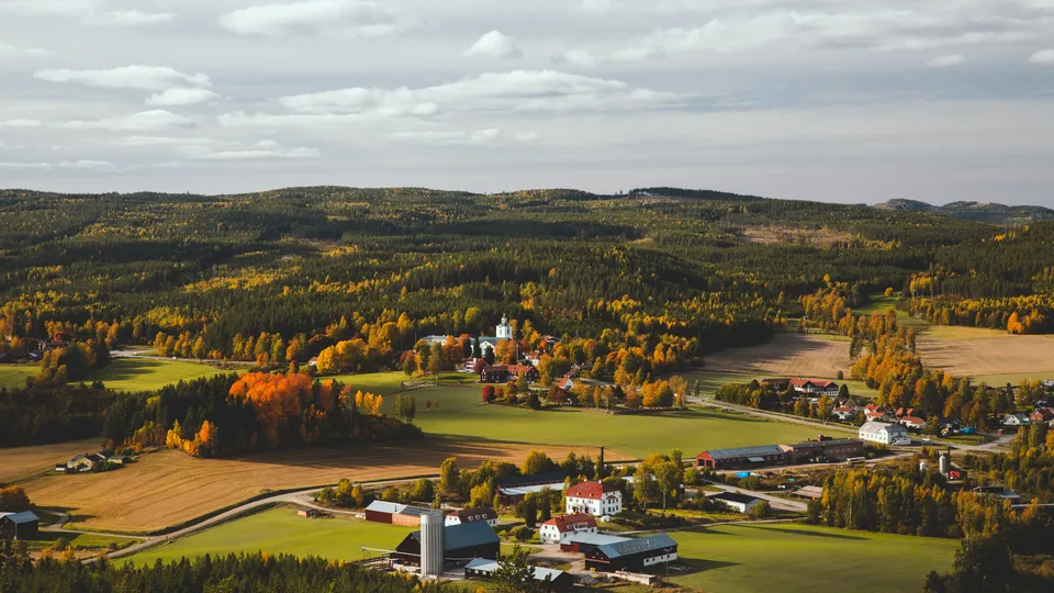 Vy över Bollnäs.