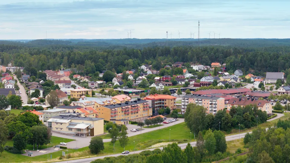 Vy över Boxholm.