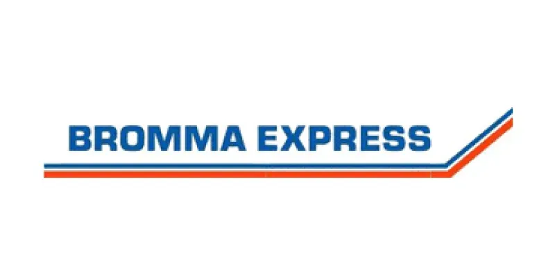 Flyttfirman Bromma Express logotyp.