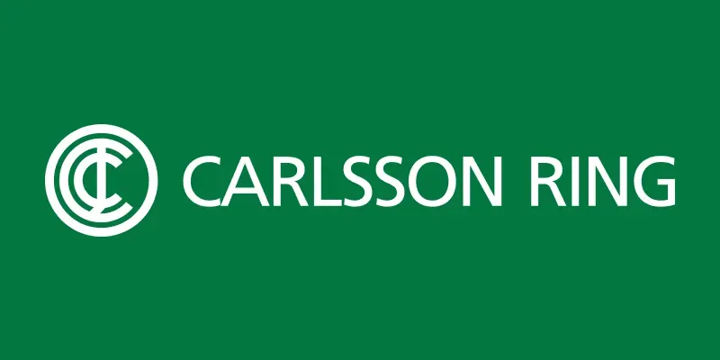 Mäklarbyrån Carlsson Rings logotyp.