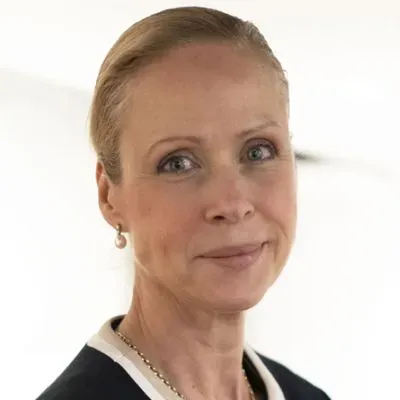 Mäklaren Christina Löfsten hos Skeppsholmen Sotheby's International Realty.