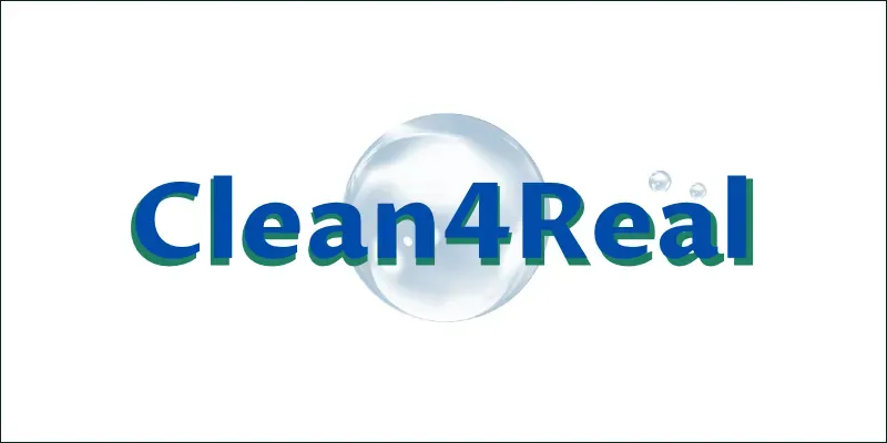 Städföretaget Clean4Real logotyp.