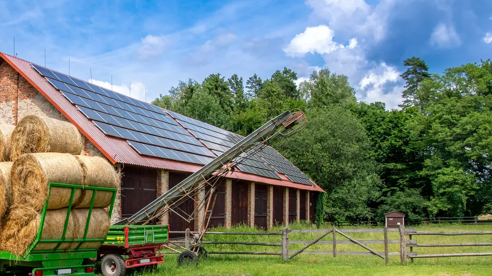Solceller på gård
