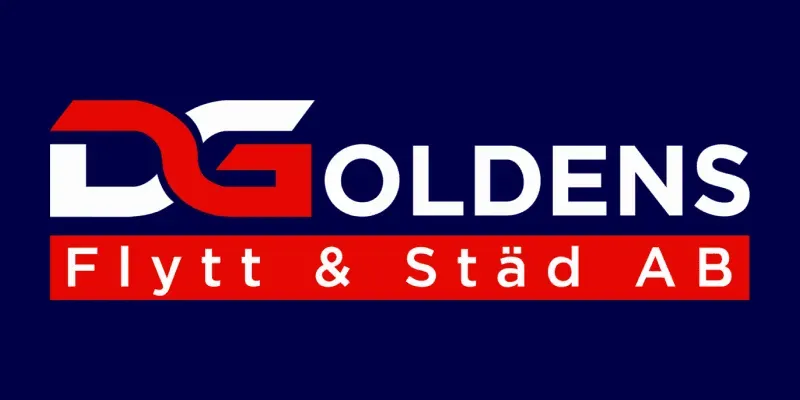 Logotypen för städfirman DGoldens Flytt & Städ AB.