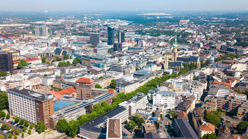 Luftaufnahme der Dortmunder Innenstadt