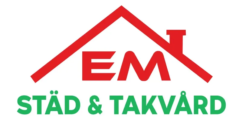 Städfirman EM Städ och Takvårds logotyp.