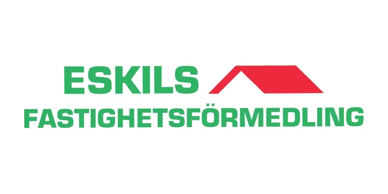Logotyp från mäklarbyrån Eskils Fastighetsförmedling.
