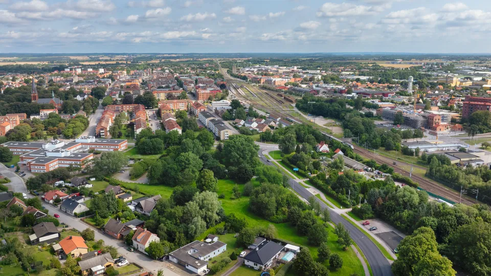 Vy över Eslöv.
