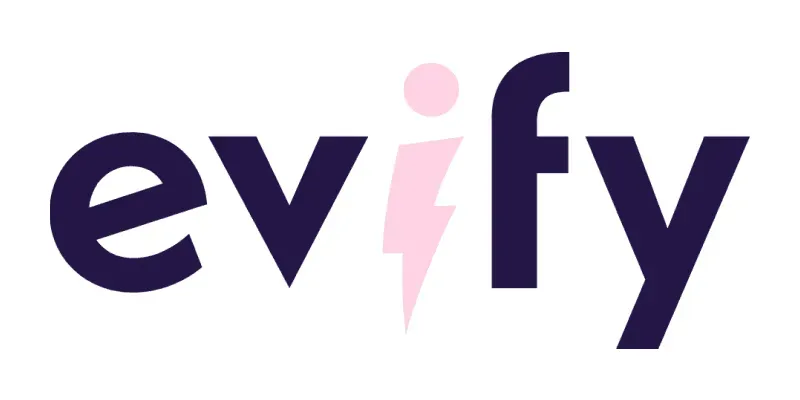 Energi- och installationsföretaget Evifys logotyp.