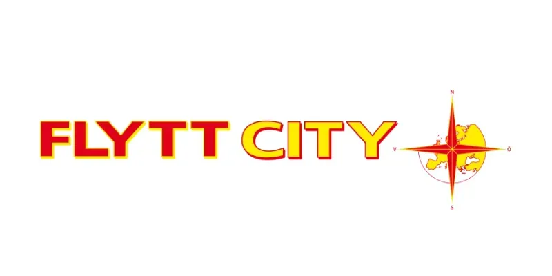 Flyttföretaget Flytt City logotyp.