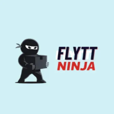 Flytt- och städföretaget Flytt Ninja logotyp.