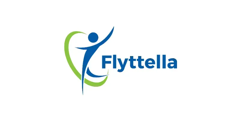 Städ- och flyttföretaget Flyttella logotyp.