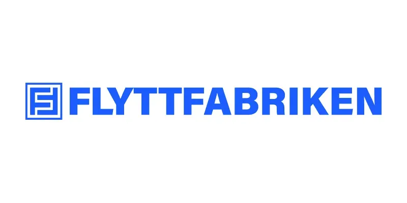 Flyttfirman Flyttfabrikens logotyp.