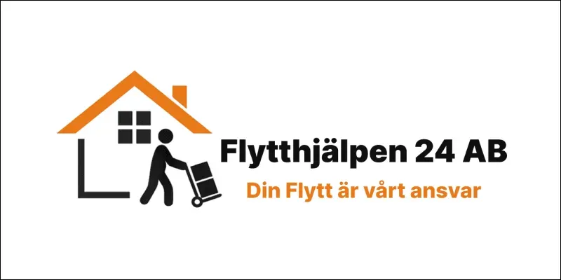Flytt och städfirman Flytthjälpen 24 AB logotyp.