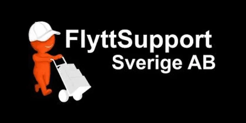 Flyttföretaget Flyttsupport Sverige AB logotyp.