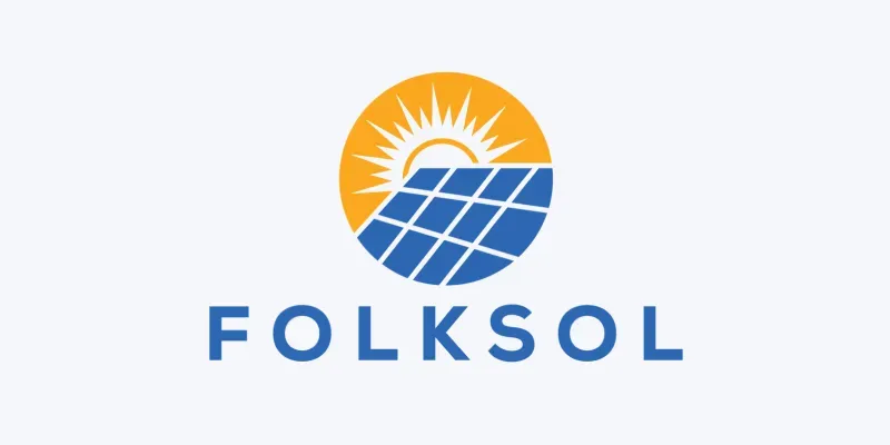 Solcellsinstallatören Folksol AB logotyp.