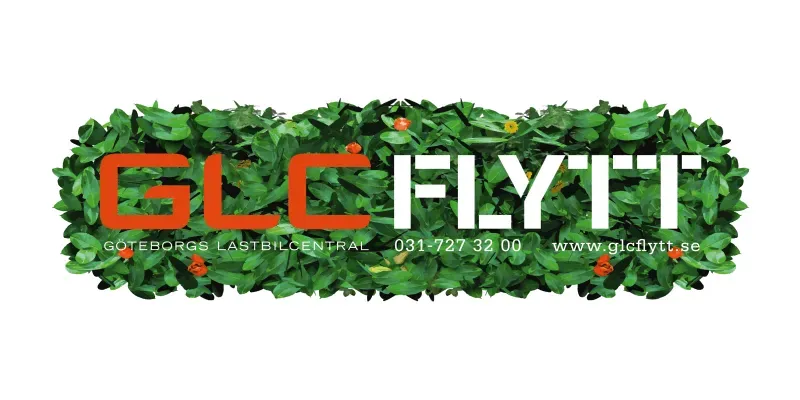 Flyttfirman GLC Flytts logotyp.