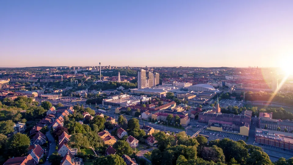Vy över Göteborg.