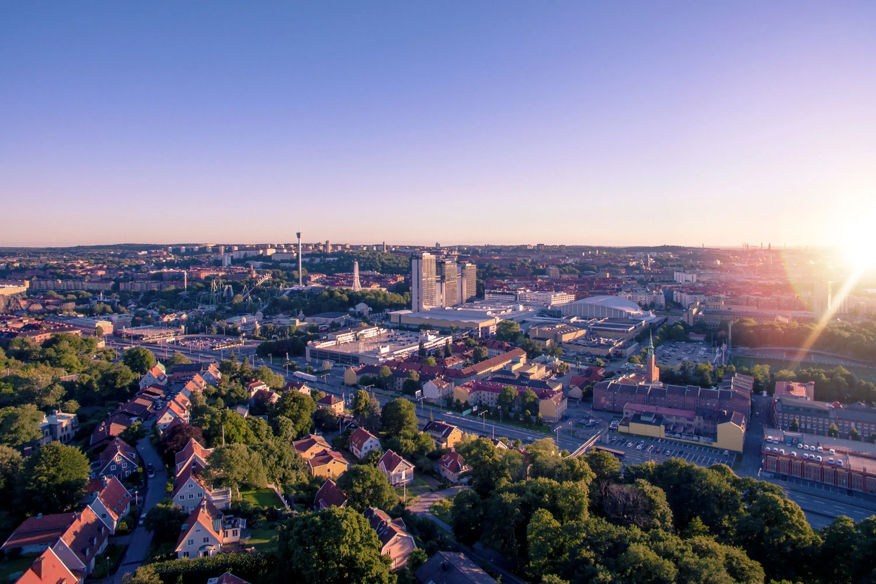 Vy över Göteborg.