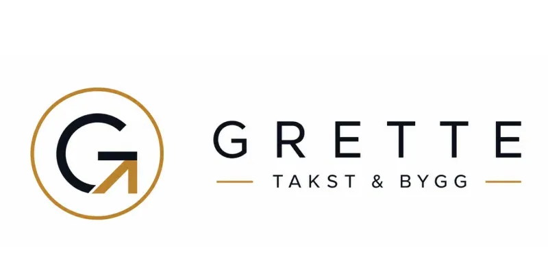 Logo for Grette Takst & Bygg med et G-symbol i en sirkel.