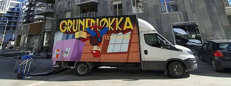 Grünerløkka Flyttebyrå banner
