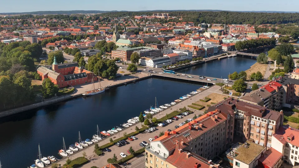 Vy över Halmstad.