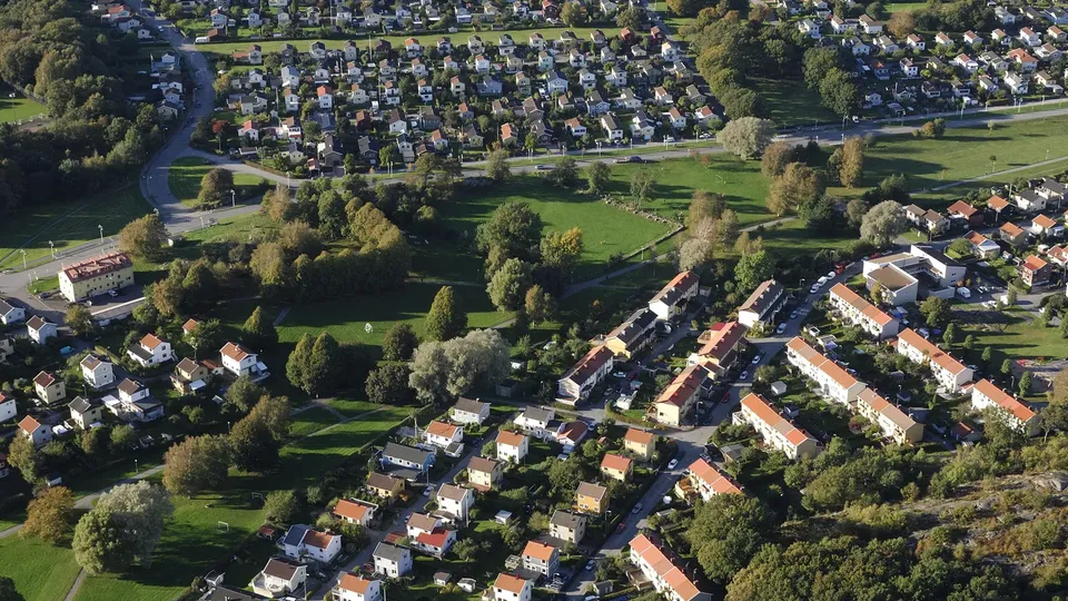 Vy av Hisingen i Göteborg.