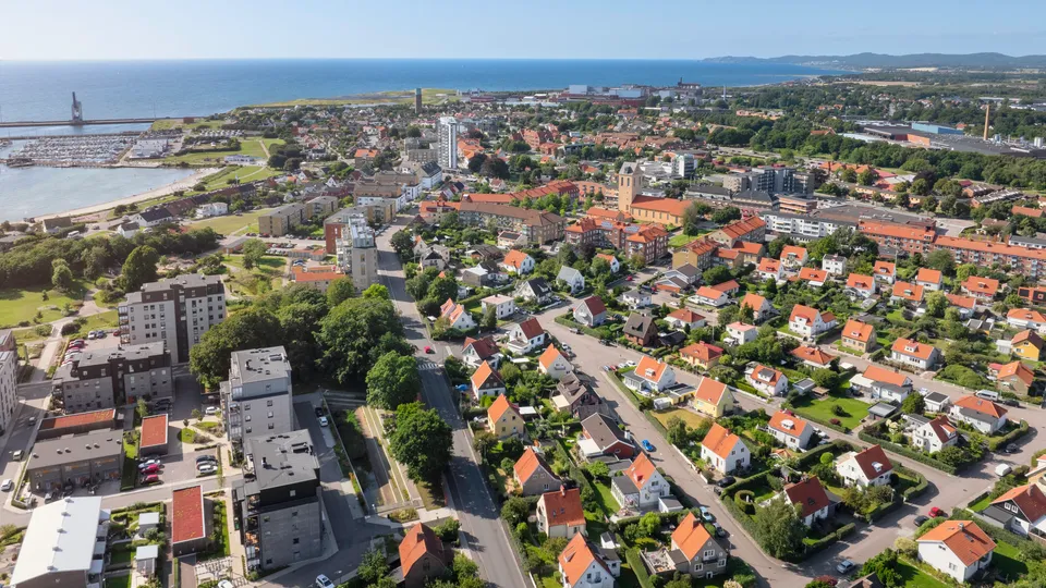 Vy över Höganäs.