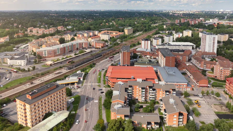 Vy över Huddinge.