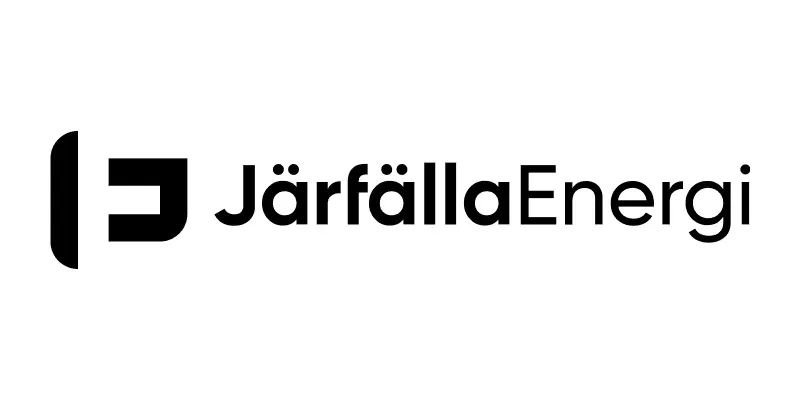 Installatören Järfälla Energis logotyp.