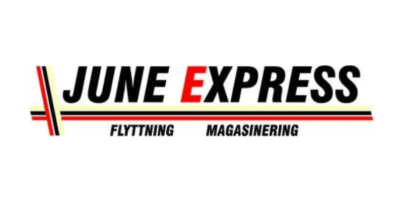 Logotyp från flyttfirman June Express.