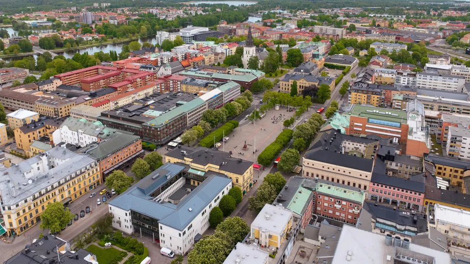 Vy över Karlstad.