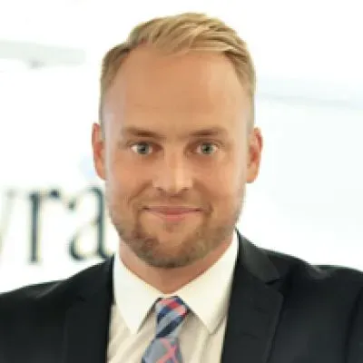 Mäklaren Krister Florin hos Fastighetsbyrån Haninge.