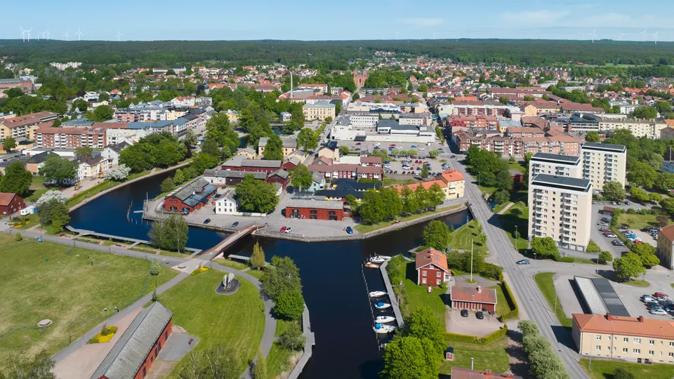Vy över Kristinehamn.