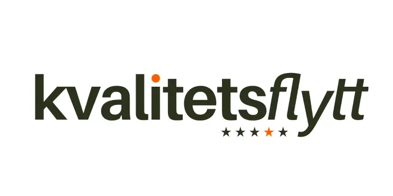 Flyttfirman Kvalitetsflytts logotyp.