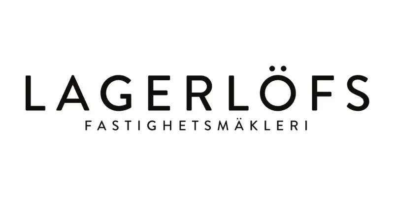 Logotyp från Lagerlöfs Fastighetsmäkleri.