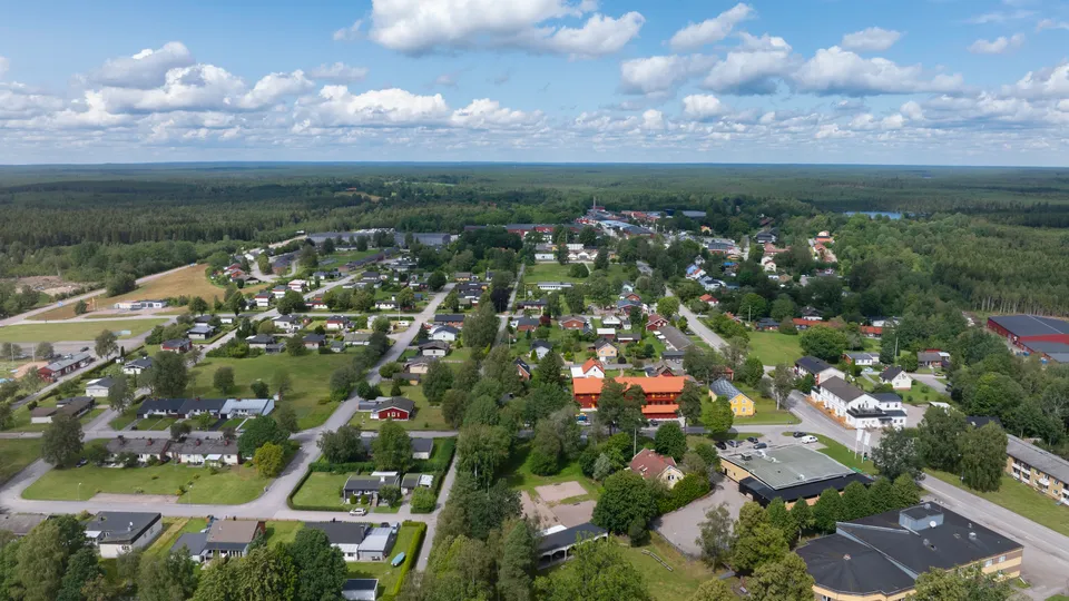 Vy över Lessebo.
