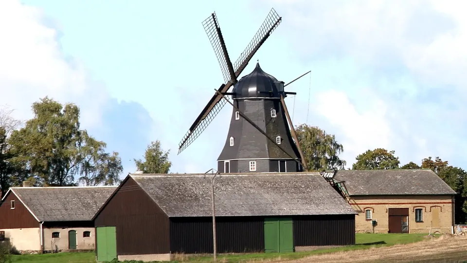 Vy från Löddeköpinge i Skåne.