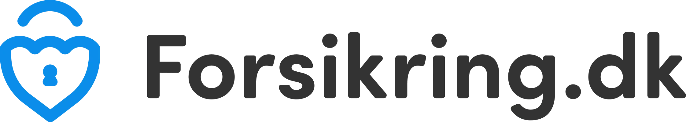 Mørk version af Forsikring.dks logo