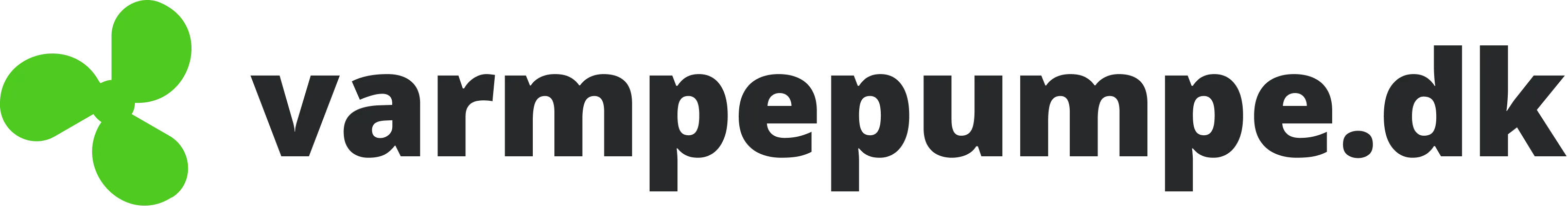 Varmepumpe.dk's logo i sort