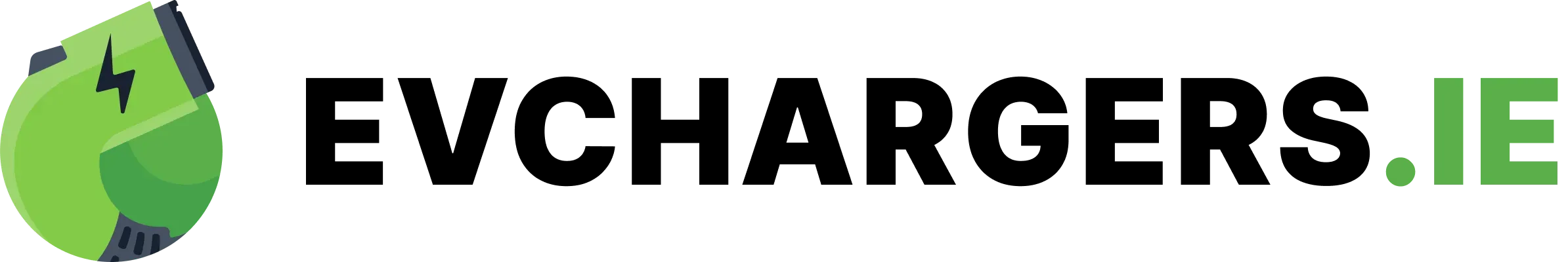 Dark version of the EVchargers.ie logo