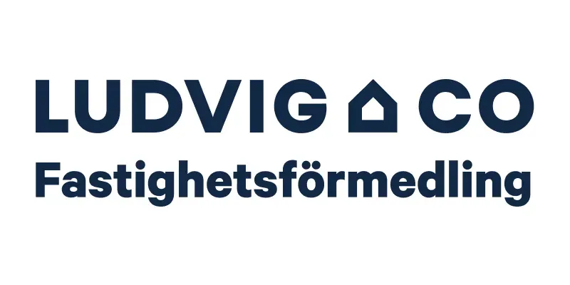 Mäklarbyrån Ludvig & Co Fastighetsförmedlings logotyp.